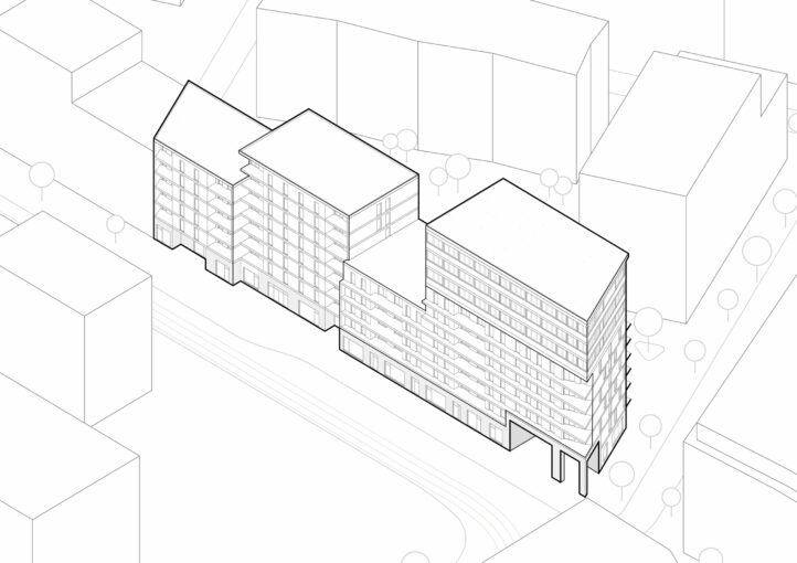 Nordbahnhof Baufeld. Projekt DELTA. Diagramm.
