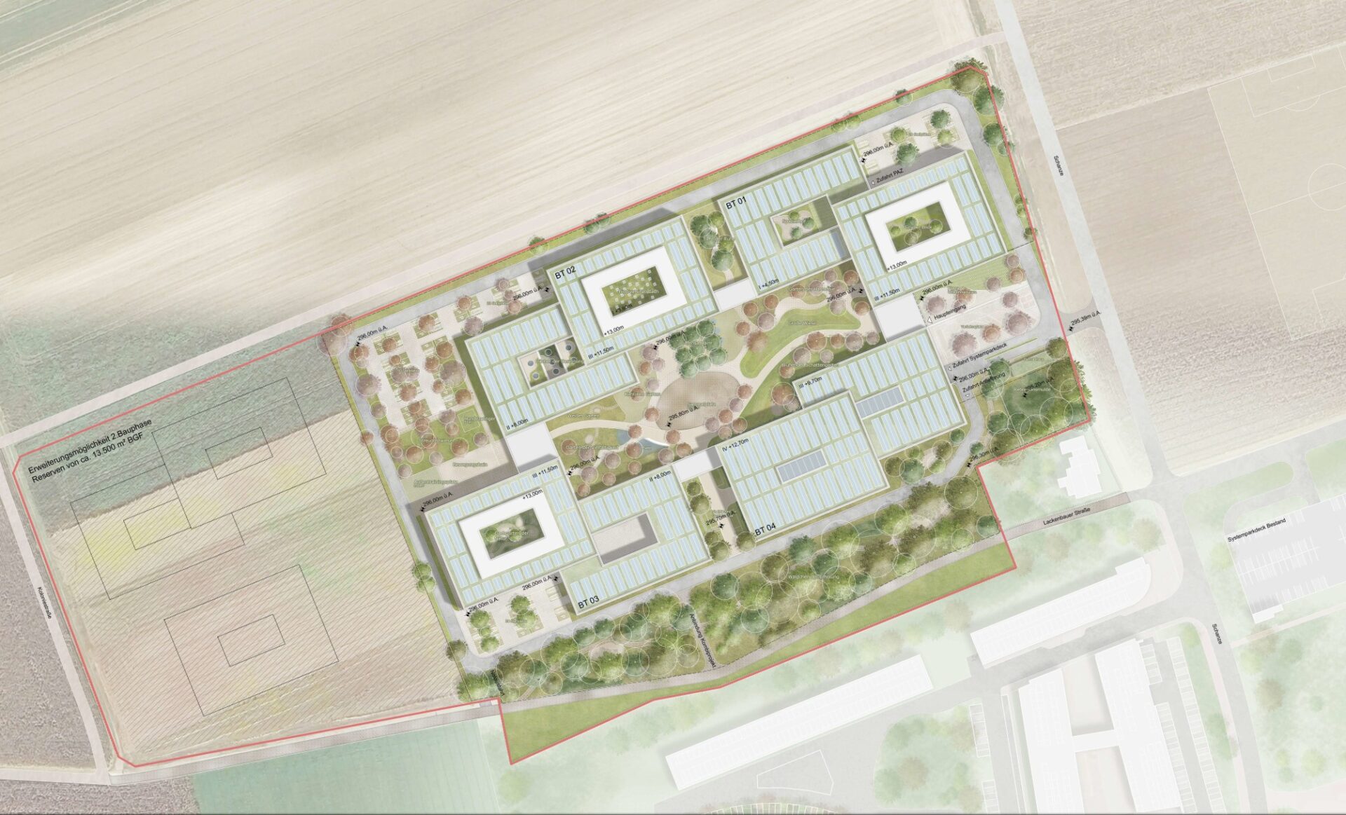 Wettbewerb Sicherheitszentrum St Pölten_Lageplan